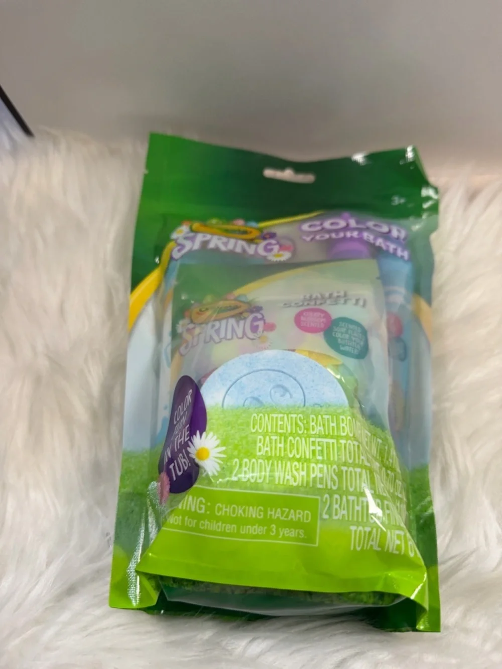 💜3/$15💜 Crayola Spring Color Your Bath Kids Bath Bomb & Confetti Set - Blue